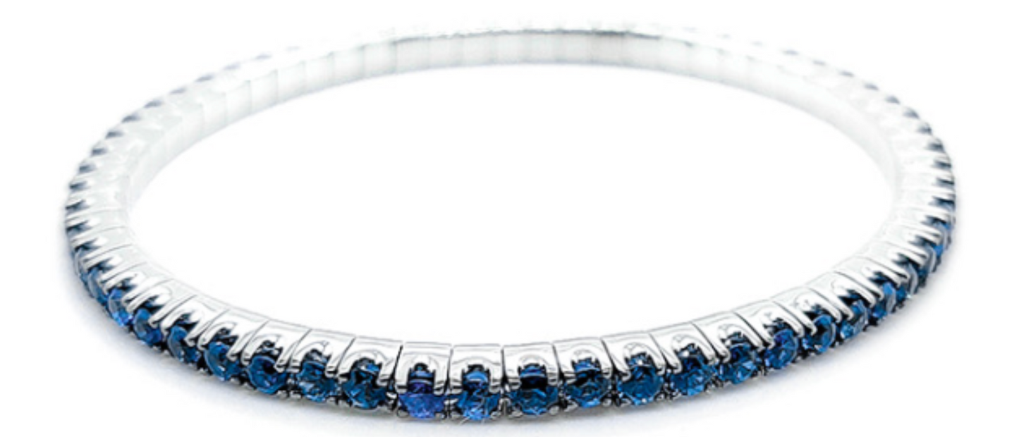 Stretch with Oval Sapphires & Diamonds